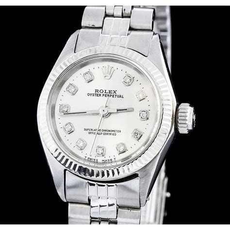 rolex metal watches|Rolex ladies stainless steel watch.